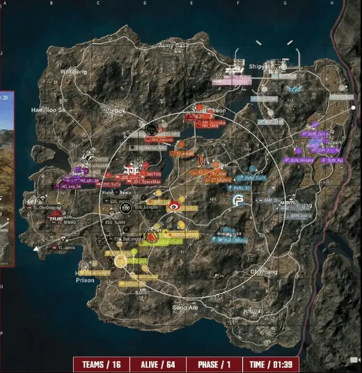 PCL秋季赛周中赛W2D3R4：17吃鸡，单局13淘汰